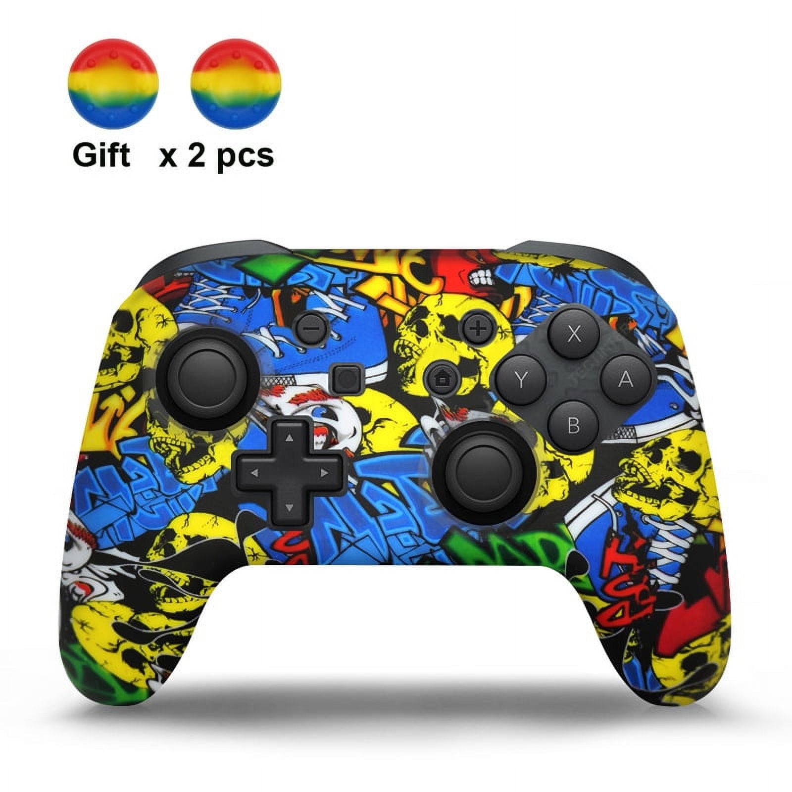 Funda Protectora Silicona Aaronmei Switch Pro Con Capuchón Para Joystick-b