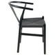 thumbnail image 3 of Silla de Comedor Wishbone Negro, 3 of 9