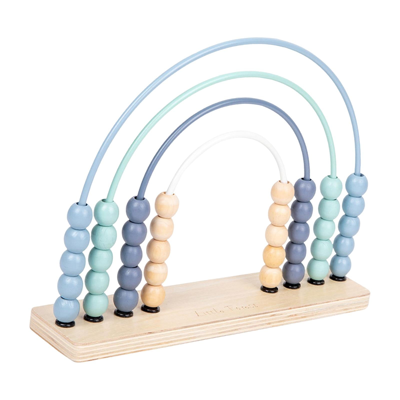 Ábaco De Arcoíris De Madera Para Decoración De Guardería, Decoración De  Habitación De Niños, Decoración De Estantería Para Niños, Azul