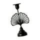 thumbnail image 1 of Candelabro Cónico De Hierro Negro, Adorno De Mesa Para Dormitorio, Ligero, Resistente, 5,5x18cm, 1 of 3