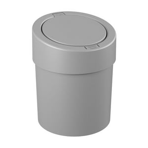 Coza - Basurero Con Tapa A Presión 5 L Gris Frío Gris