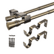 thumbnail image 4 of Set Barras para Cortina Doble 16/19 Mm Extensible 120-210 Cm A Muro Bronce Cónico, 4 of 4