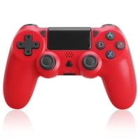 Genérico - Mando Inalámbrico Compatible Con Ps4/Slim/Pro Y Pc, Joystick Para Juegos Remotos, Rojo