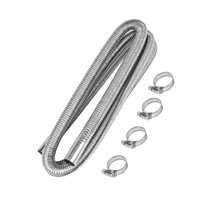 Magideal - Manguera De Escape De Acero Inoxidable Tubo De Escape Resistente Para Calentador De Aire De Estacionamiento Automático 300 Centímetros