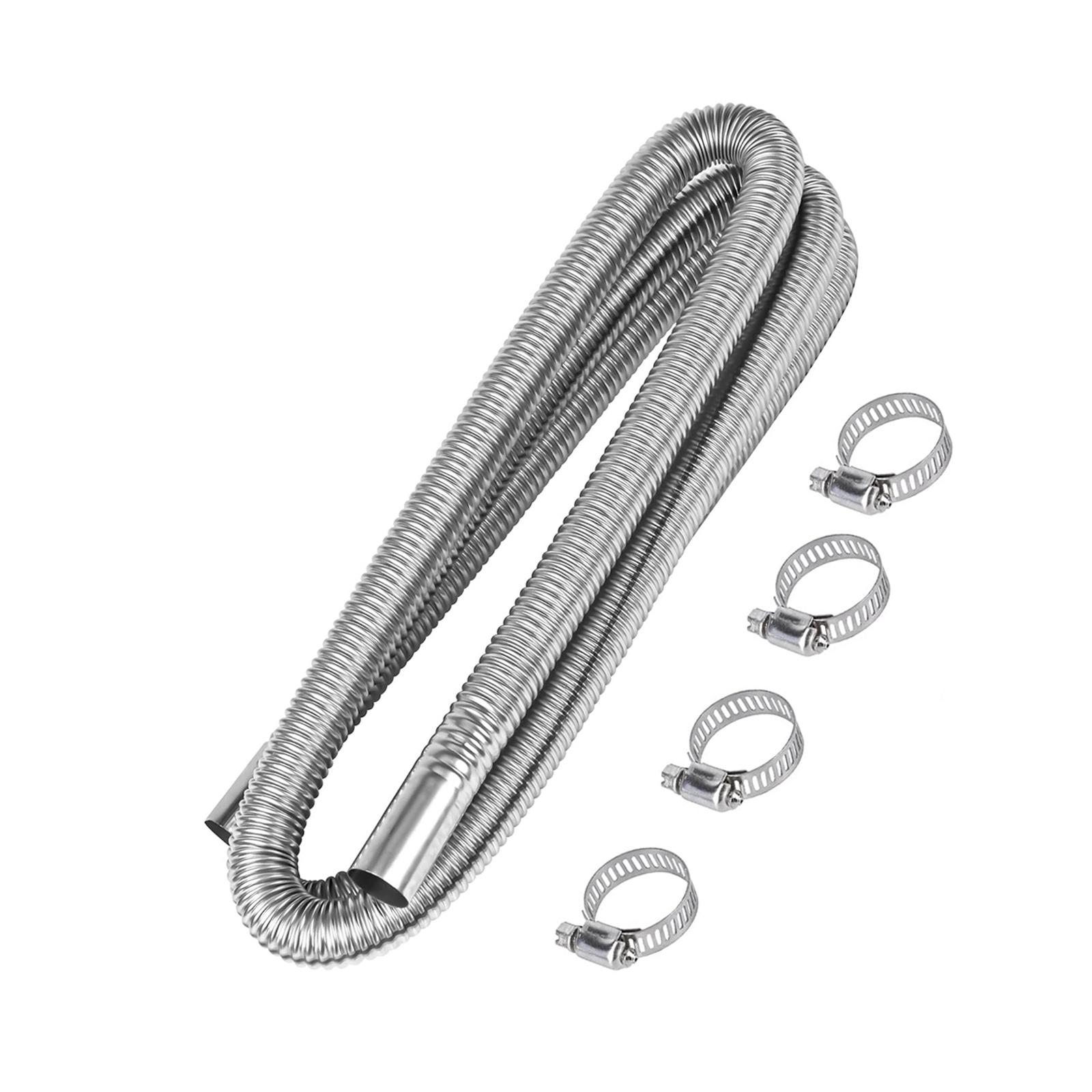 Magideal - Manguera De Escape De Acero Inoxidable Tubo De Escape Resistente Para Calentador De Aire De Estacionamiento Automático 300 Centímetros