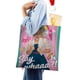 thumbnail image 4 of JOJO Siwa Bolso de tela con estampado de lienzo para mujer, bolsa de compras reutilizable y estética, con cremallera interior, regalo para mujer,38*45cm., 4 of 6
