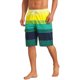 thumbnail image 4 of INSPIRE CHIC Pantalones Cortos de Surf para Vacaciones con Cordón Ajustable a Rayas de Bloque de Color para Hombre 34 Verde, 4 of 4