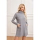 thumbnail image 3 of Sweater Mini Vestido Corto Tejido Mujer Cuello Alto Doble 2001, 3 of 3