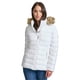 thumbnail image 1 of Chaqueta Tommy Hilfiger con ribetes de piel sintética, color blanco acolchado, para mujer, 1 of 2