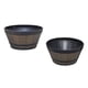 thumbnail image 1 of Maceta De Barril Colgante De 2x 12 Pulgadas Para Interior Y Exterior Sin Cadena, 1 of 3