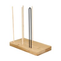 Magideal - Estante De Almacenamiento De Tapa De Madera, Organizador De Tapa De Taza, Soporte De Almacenamiento De Tapa De Taza Independiente Que Ahorra Espacio P