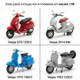 thumbnail image 4 of Pack x4 Motos Vespa Welly Escala 1:18, 4 of 4