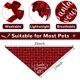 thumbnail image 2 of Bandanas para perros Weewooday – 9 unidades lavables para perros grandes, 2 of 7
