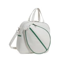 Ioensy - Bolsa De Tenis Grande Y Ligera Con Correa Para El Hombro, Bolsa De Bádminton Deportiva Para Fitness, Color Blanco
