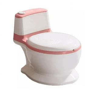 Genérico - Pelela De Bebé Tipo Inodoro Asiento Acolchonado Sonido Wc Rosa