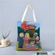 thumbnail image 2 of American Dad Bolso de tela con estampado de lienzo para mujer, bolsa de compras reutilizable y estética, con cremallera interior, regalo para mujer,38*45cm., 2 of 6