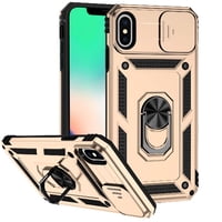 Estuche Gangxun Para Iphone Xs Max, Soporte Giratorio 360°, Estilo Mecánico Y Magnético