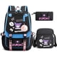 thumbnail image 1 of 3pcs Kuromi Backpacks Patchwork Capacity Women Men Travel Mochilas With Shoulder Bags Ins Laptop Teens School Bags, 1 of 3