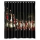 thumbnail image 1 of Cortina de ducha con diseño de estrellas de baloncesto, juego de cortinas de baño con ganchos, tamaño 60 x 72 pulgadas, 1 of 3