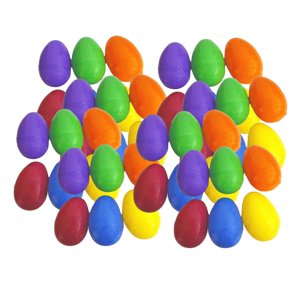 Magideal - 50 Piezas De Huevos De Pascua Rellenables, Huevos De Pascua Vacíos, Adornos Para Fiestas, Rellenos De Cesta De Pascua, Pintura Diy Vacía Para Regalos