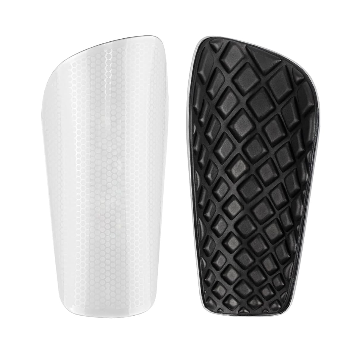 Frc - Canilleras De Futbol Talla Adulto Con Diseño Texturizado Blanco