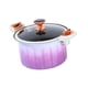thumbnail image 4 of Olla A Presión Con Asa, Olla De Sopa Resistente Al Calor, Olla De Cocción Lenta Multiusos, Color Morado, 4 of 5