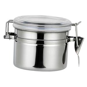 Magideal - Bote De Café, Tarro De Almacenamiento De Cereales De Cocina, Aparatos De Acero Inoxidable, Tanque De Almacenamiento Hermético, Bote De Azúcar Para Té, 500Ml