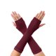 thumbnail image 1 of INSPIRA CHIC Guantes sin dedos de moda clásica unisex elásticos, calentadores de brazos, color vino tinto, talla única, 1 of 6