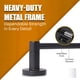 thumbnail image 4 of Barra para toallas HIGHCRAFT 46 cm negro mate de montaje en pared, 4 of 9