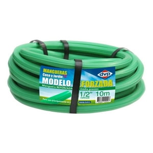 Manguera Pvc Reforzada 10Mts 1/2 Pulgadas Dvp