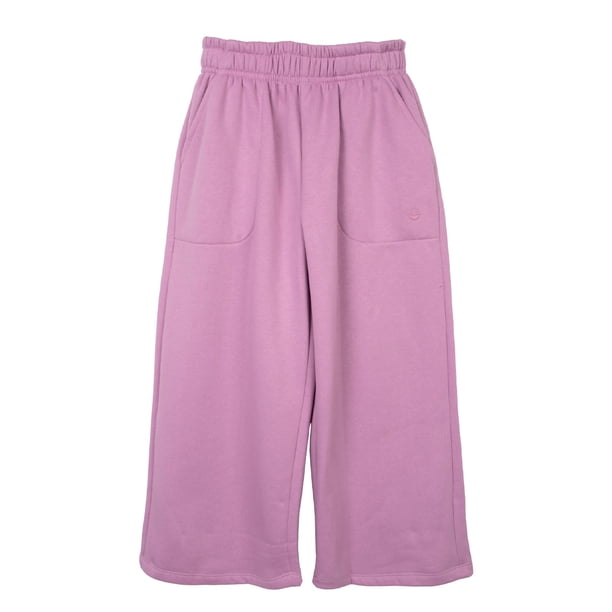 Pantalón Buzo Niña Wide Leg Lila