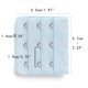 thumbnail image 3 of 3 Ganchos 3 Filas Extensores de Correa de Sujetador Elásticos Hebillas Ganchos Banda de Sujetador para Mujeres Azul Claro 5, 3 of 5