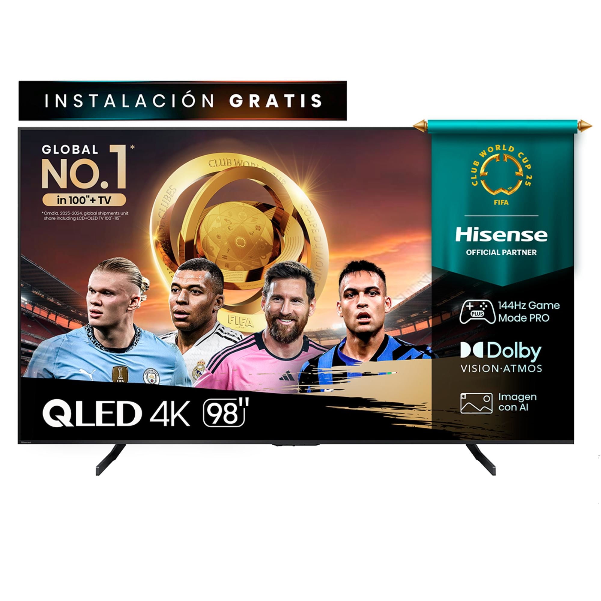 Televisor 98" Qled 4k Uhd 98q6qg Smart Tv Hisense