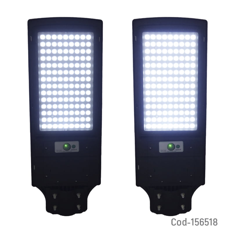 Genérico - Foco Para Poste Solar 600w Con 1 Placa 504 Led
