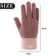 thumbnail image 5 of Guantes de ciclismo para mujer, de otoño e invierno, cálidos, con dedos sólidos y pantalla táctil, de punto grueso y polar., 5 of 6