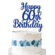 thumbnail image 1 of Adorno para Pastel Decoburst Brillo Azul Feliz 60º Cumpleaños, 1 of 5