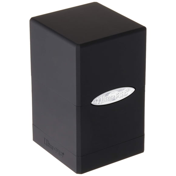 Deck Box Ultra Pro Satin Tower Black, paquete de 1