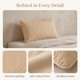 thumbnail image 4 of Protectores de Almohada REGALWOVEN con Sobre Tamaño Estándar 2 Piezas, Fundas de Almohada Transpirables de Algodón para Hogar Hotel Khaki Queen, 4 of 5