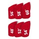 thumbnail image 3 of 6 Piezas De Fundas De Cabeza De Hierro Para Palos De Golf Para Todos Los Palos De Conductor, Color Rojo, 3 of 5