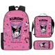 thumbnail image 1 of Sanrio Hello Kitty Kuromi 3PC-Set Primary and Middle School Cute Backpack Lunch Pencil Bag Large-capacity Sports Backpack, 1 of 3