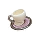 thumbnail image 2 of Taza De Café De Cerámica Con Platillo, Regalo Ideal Para Mujeres Con Asa, Taza De Té De 160ml, Taza Blanca, 2 of 3
