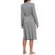thumbnail image 3 of INSPIRE CHIC Bata larga de mujer de manga larga de rayón, bata suave con cinturón, ropa de dormir para salón, cubierta, talla S, gris, 3 of 6