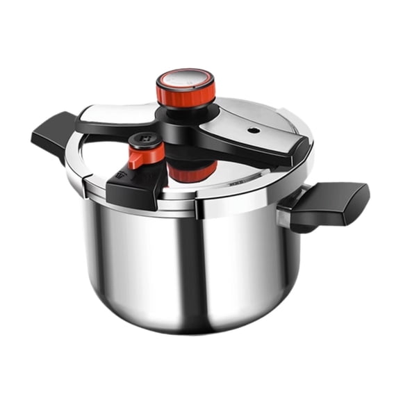 Olla a presión de acero inoxidable para cocina, olla para sopa, olla para cocinar espesada portátil de calentamiento rápido, olla a presión para el ho 10L