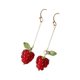 thumbnail image 3 of Pendientes De Frambuesa, Dulce Playa Para Mujer, Damas Para Aniversario, Regalo Festivo, Gota Larga, 3 of 5