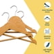 thumbnail image 3 of Perchas de madera para niños Lifemaster, paquete de 50, 30 cm, madera de arce, 3 of 6