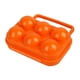 thumbnail image 1 of Caja Dispensadora De Huevos Con 6 Compartimentos, Ideal Para El Hogar, Senderismo Y Acampadas, Color Naranja., 1 of 5