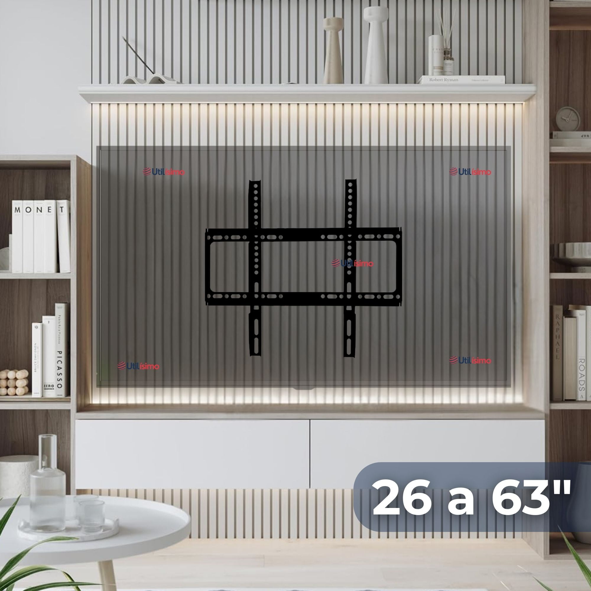 Line - Soporte Tv 26 A 63 Pulgadas 50kg Soporte Tv De Pared Fijo