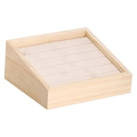 Ioensy - Soporte De Exhibición De Joyas Decoración Para Tocador Pulsera Niñas Tela Beige