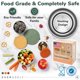 thumbnail image 4 of Contenedores de Alimentos Everusely Juego de 3 Acero Inoxidable Herméticos, 4 of 8