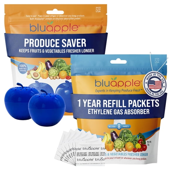 Conservador de frutas y verduras BluApple Absorbedor de gas etileno 15 meses